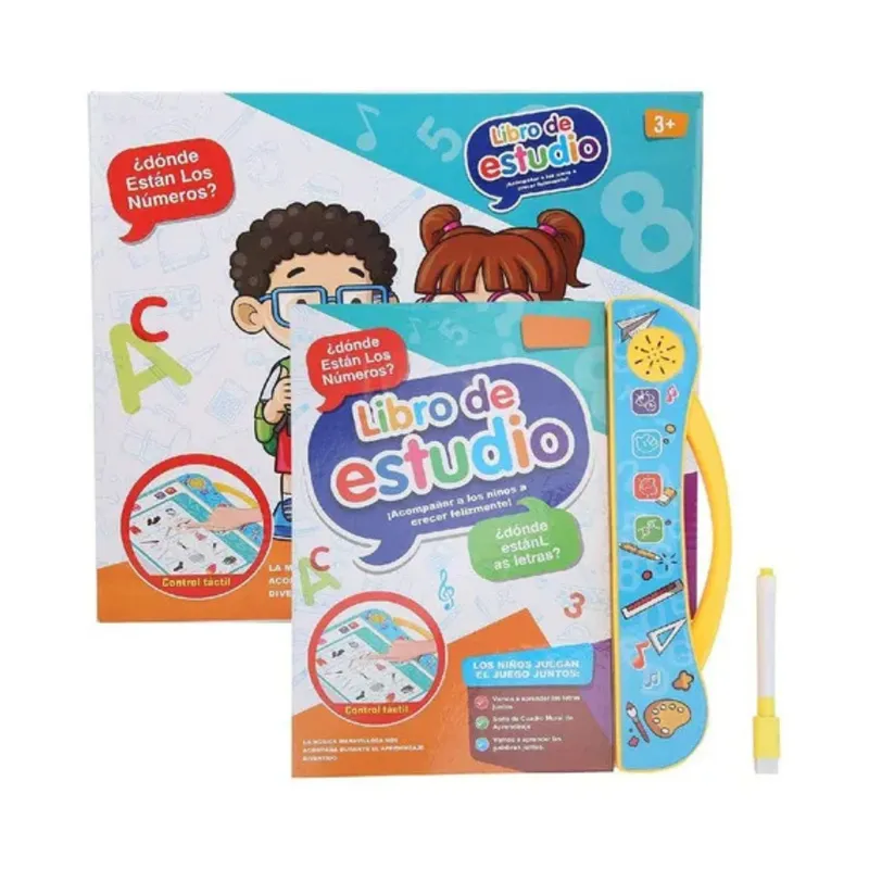 BABYLUNA - Libro Didáctico Interactivo Aprendizaje Bilingüe Para Niños