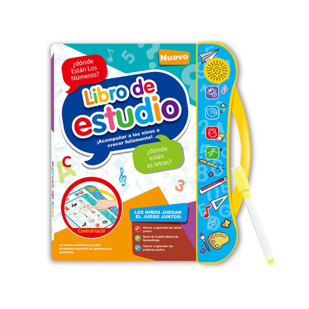 BABYLUNA - Libro Didáctico Interactivo Aprendizaje Bilingüe Para Niños