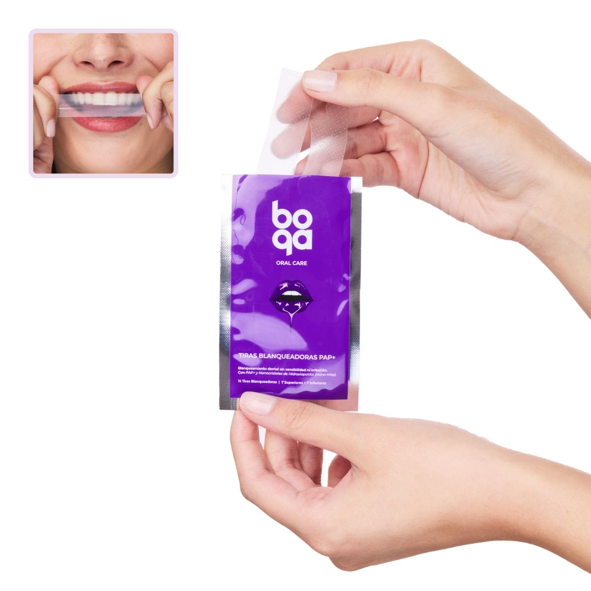 BOQA - Tiras Blanqueadoras Dentales Boqa Tratamiento Para 7 Días