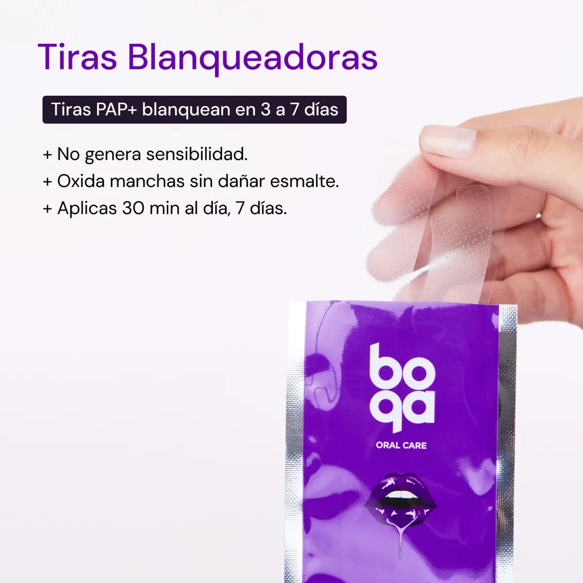 BOQA - Tiras Blanqueadoras Dentales Boqa Tratamiento Para 7 Días