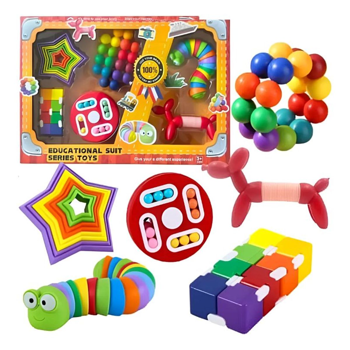 GENERICO - Set De Juguetes Sensoriales Antiestrés Para Bebés