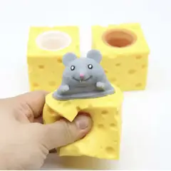 GENERICO - Squishy Ratón del Queso Sensorial Antiestrés
