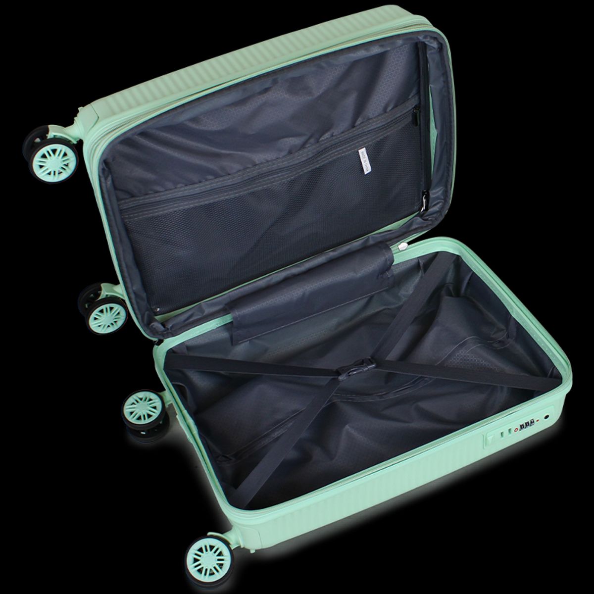 F LA MALETA DE CHILE - Maleta cabina con ruedas extraibles Lovers verde F