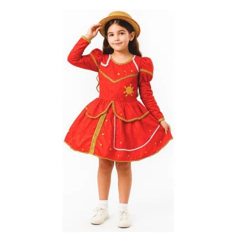 EKOL TACTICA MILITAR - Traje Caporal Niña Con Falso Incluye Sombrero Fiestas Patrias