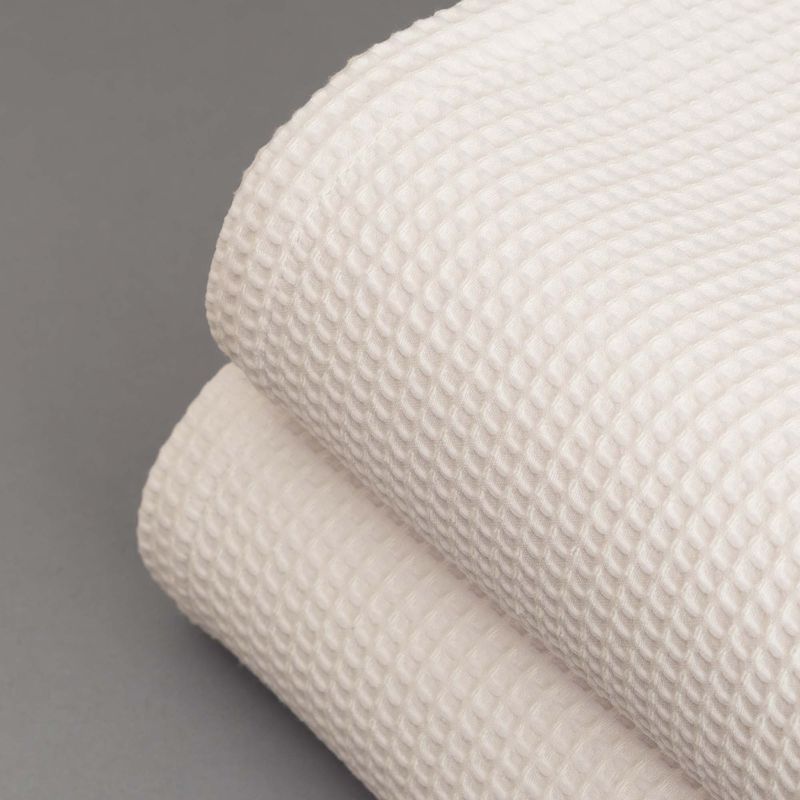 TEXTIL SUPER - COLCHA PIQUE WAFFLE BLANCO 1,5 PLAZAS