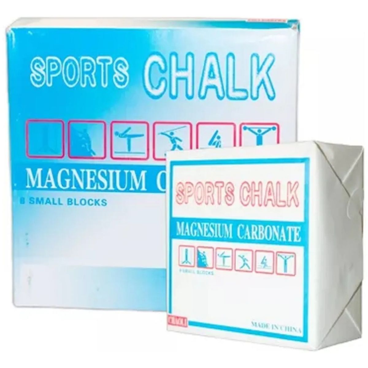 GENERICO - Carbonato De Magnesio 8 Bloques 56g Crossfit Calistenia Gym