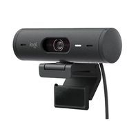 Brio 500 Webcam, Full HD 1080p, Micrófono Integrado, USB-C, Color Grafito