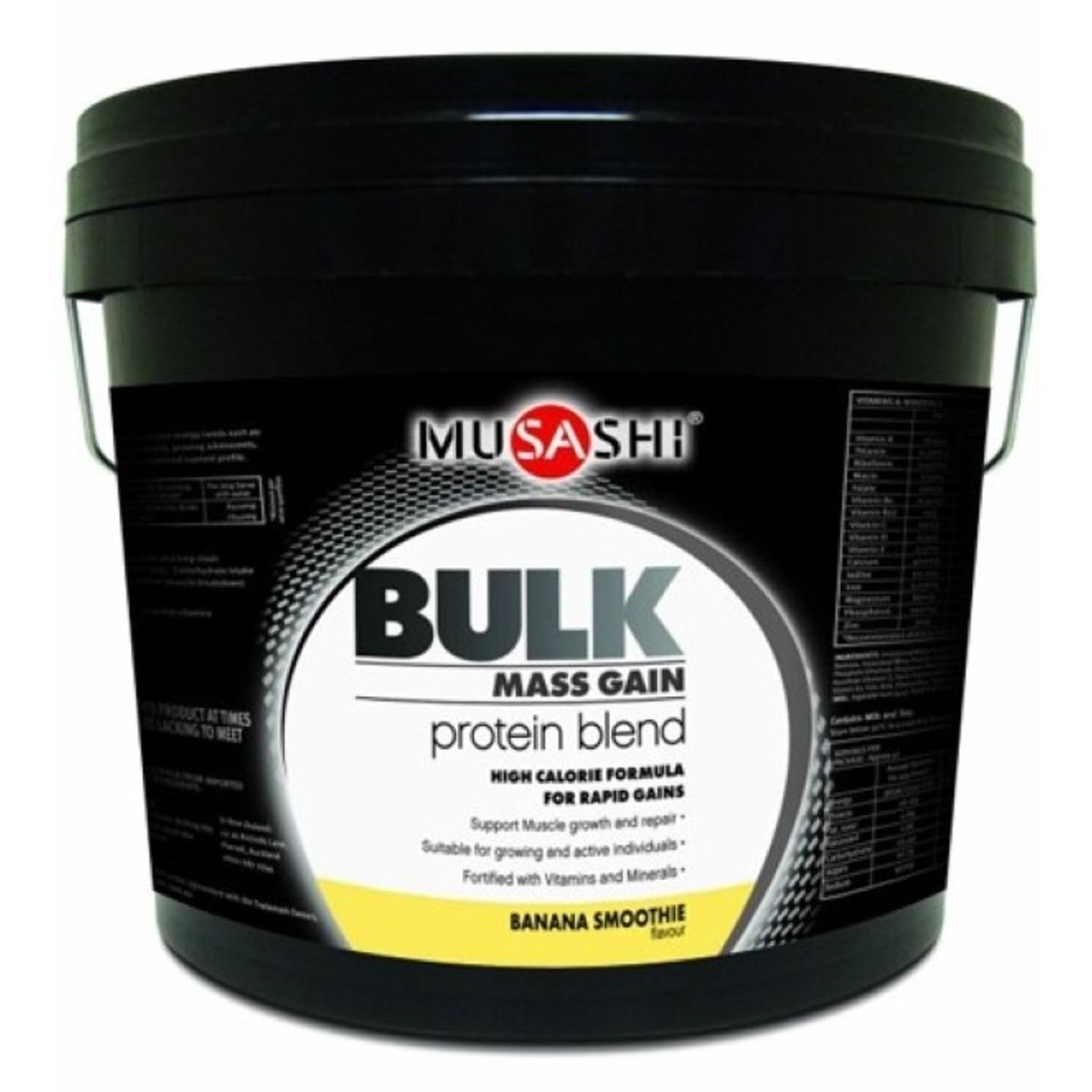 MUSASHI - Musashi Proteina Bulk Mass Gain Whey Protein 5 Lbs Banana