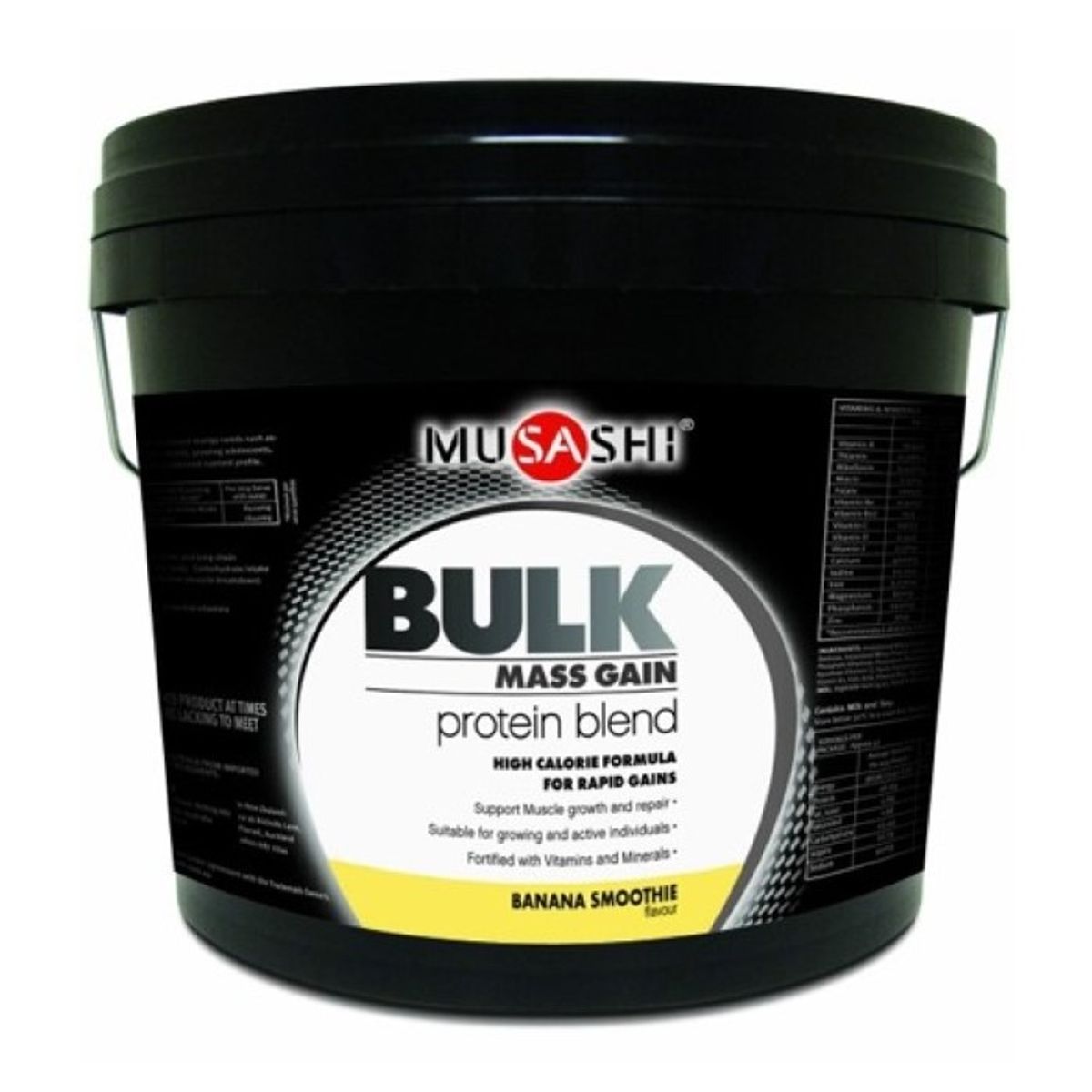 MUSASHI - Musashi Proteina Bulk Mass Gain Whey Protein 5 Lbs Banana