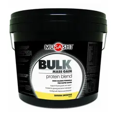 MUSASHI - Proteina Bulk Mass Gain Whey Protein 5 Lbs Banana