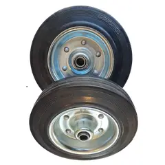 SANPLAST - Pack 2 rueda yegua diametro 200mm goma metal