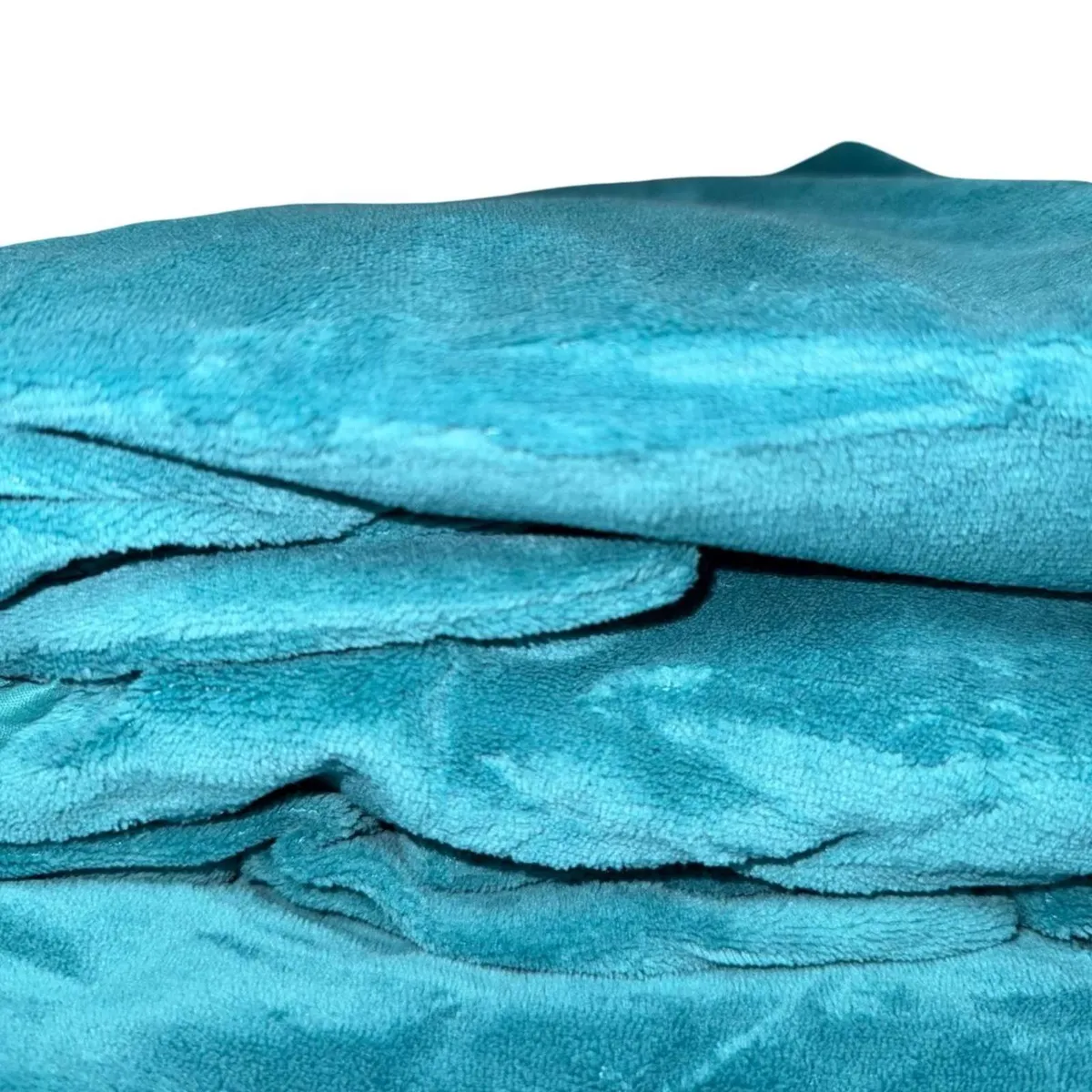GENERICO - Cubre Colchon Protector Impermeable Plush - Turquesa - 2 plazas