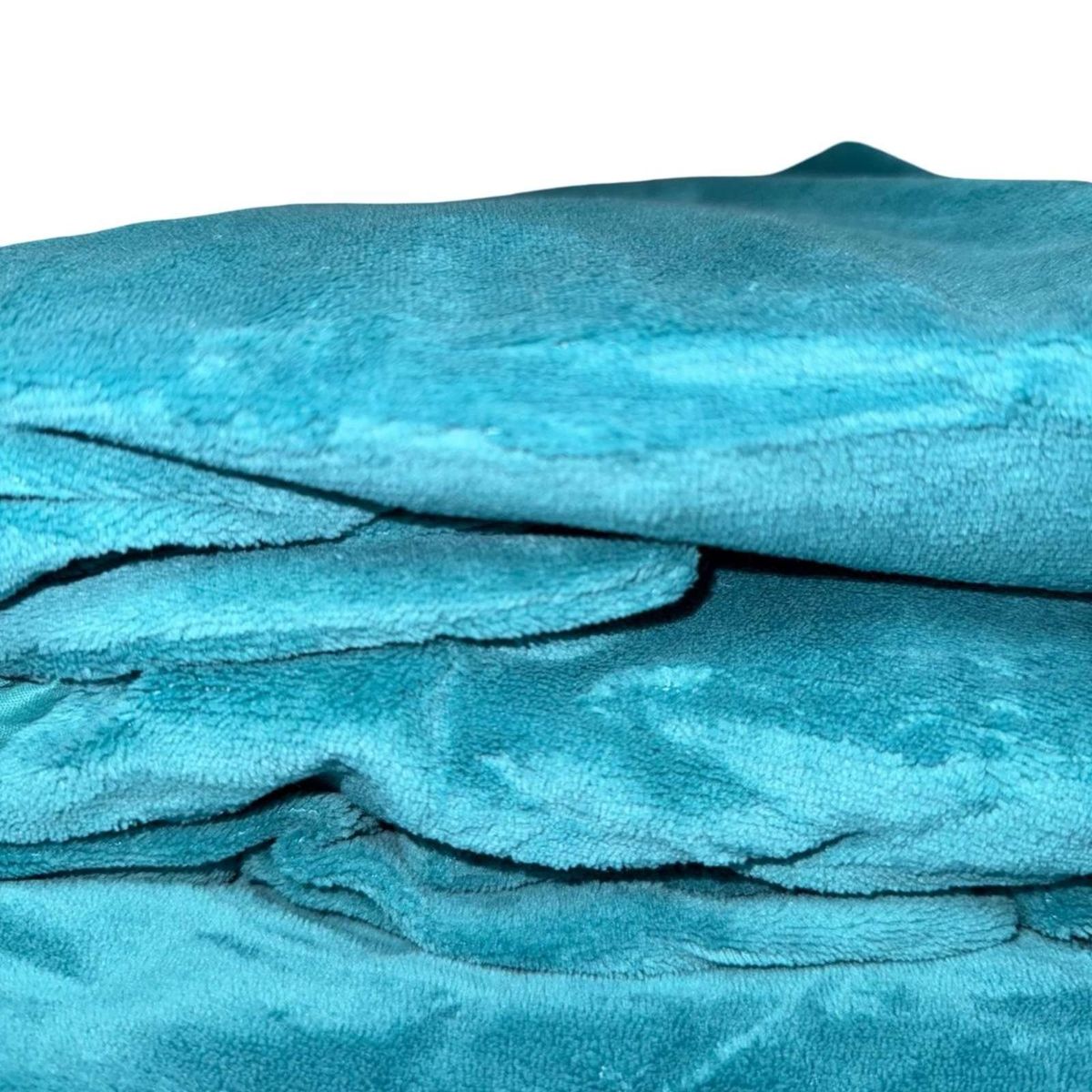 GENERICO - Cubre Colchon Protector Impermeable Plush - Turquesa - 2 plazas