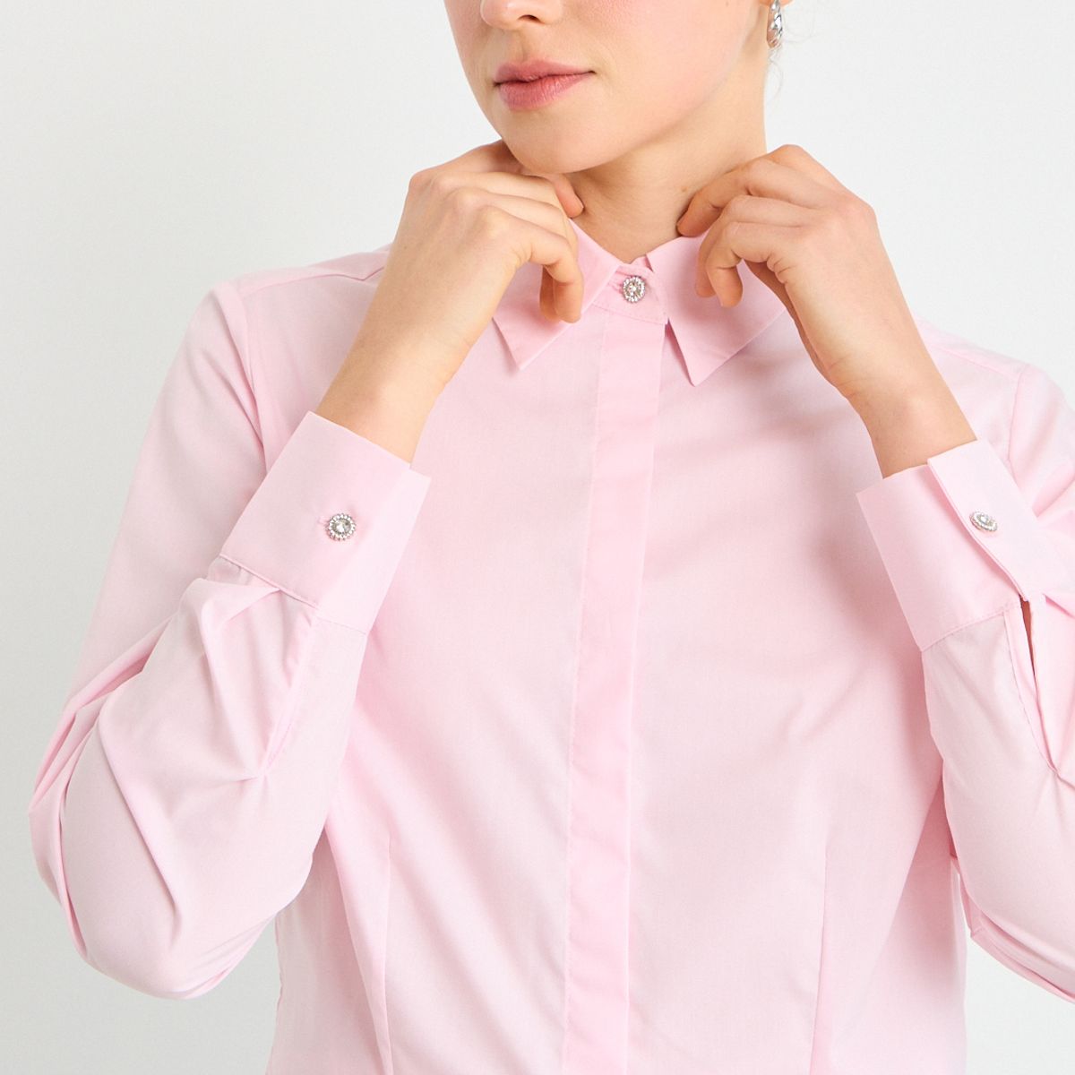 ASH - Blusas Manga Larga Mujer Rosa Ash