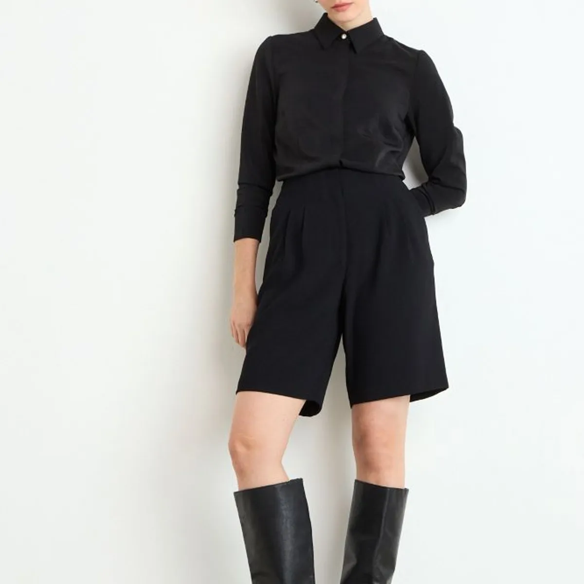ASH - Short Mujer Negro Ash