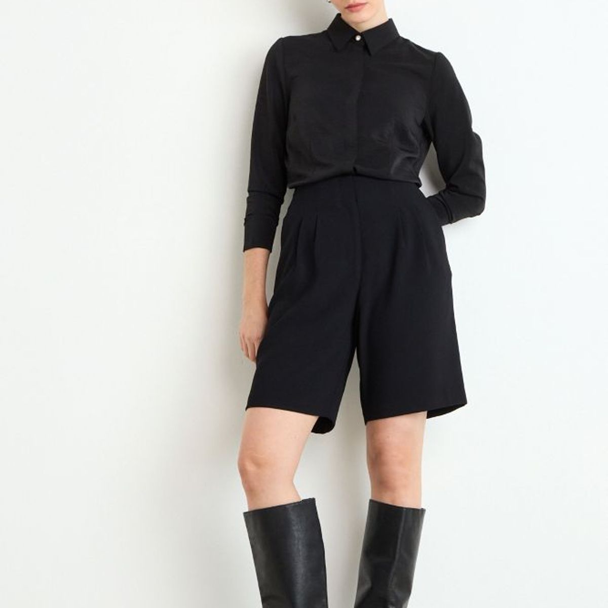 ASH - Short Mujer Negro Ash