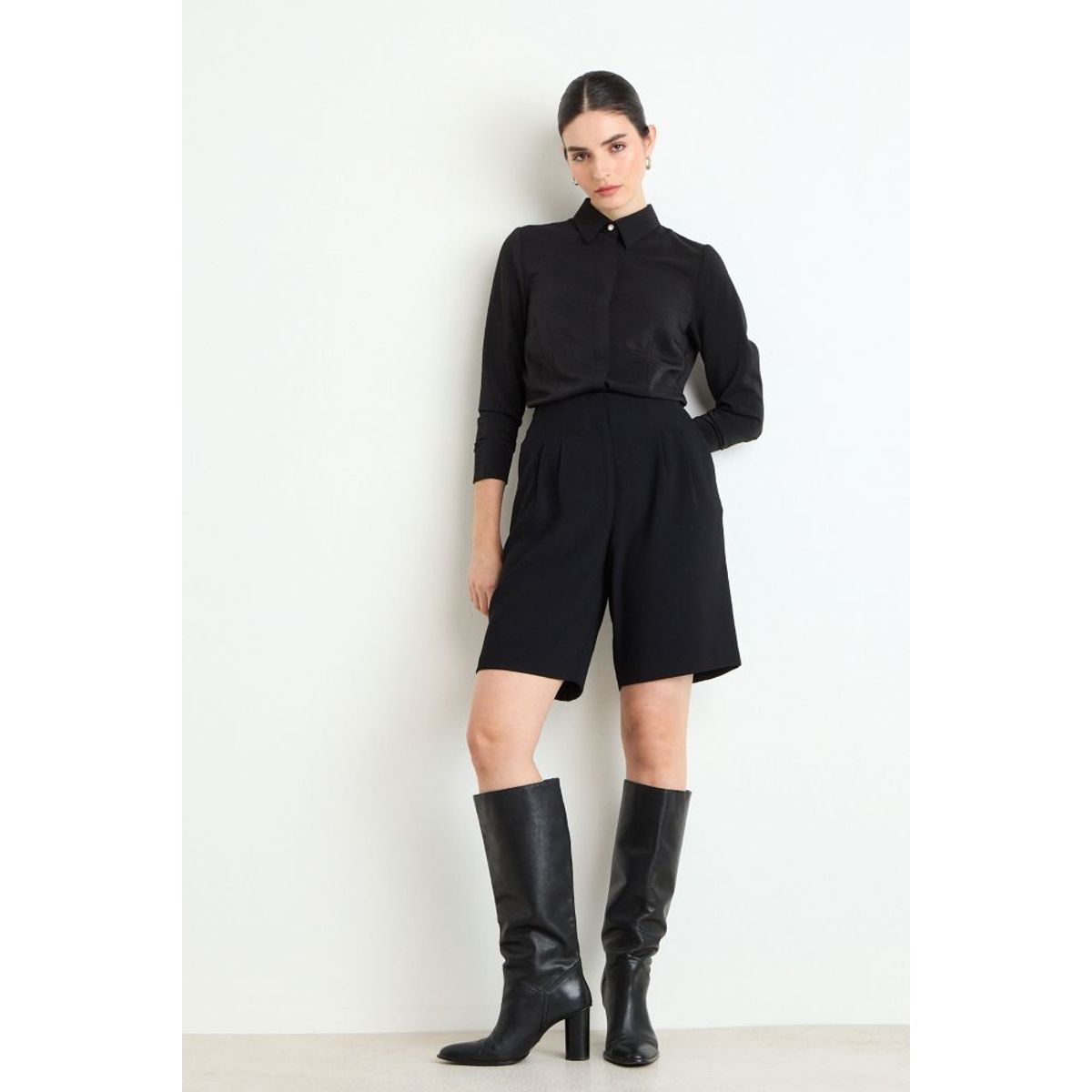 ASH - Short Mujer Negro Ash