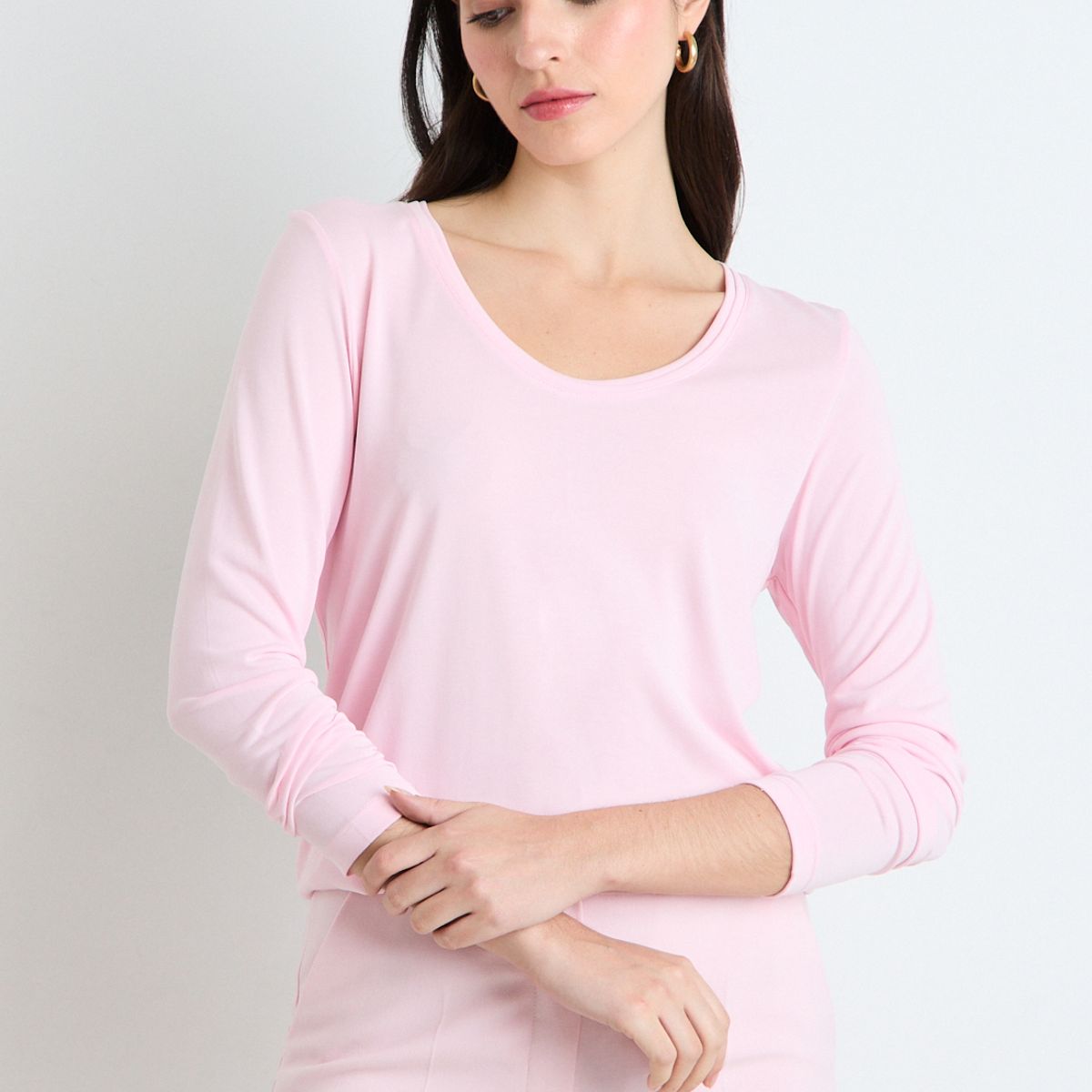 ASH - Polera Manga Larga Mujer Rosa Ash