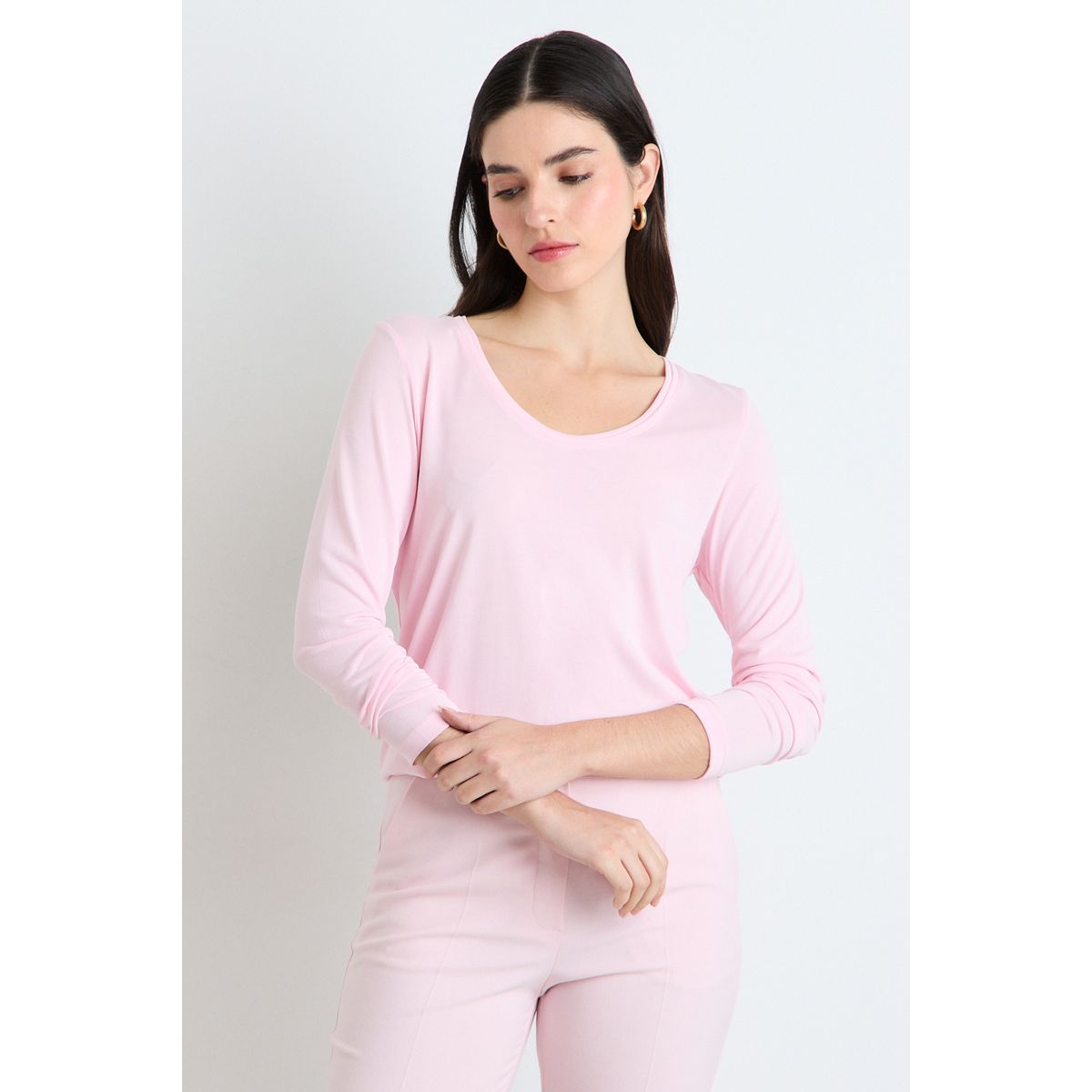 ASH - Polera Manga Larga Mujer Rosa Ash