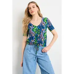 IO - Polera Manga Corta Mujer Negro