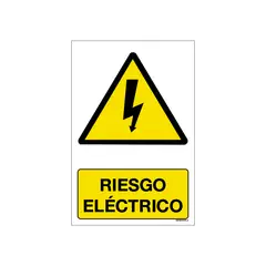 MAU PRINT - Señaletica riesgo electrico 20x30