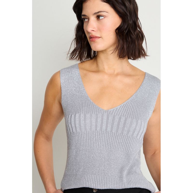 ASH - Polera Sin Mangas Mujer Gris Ash