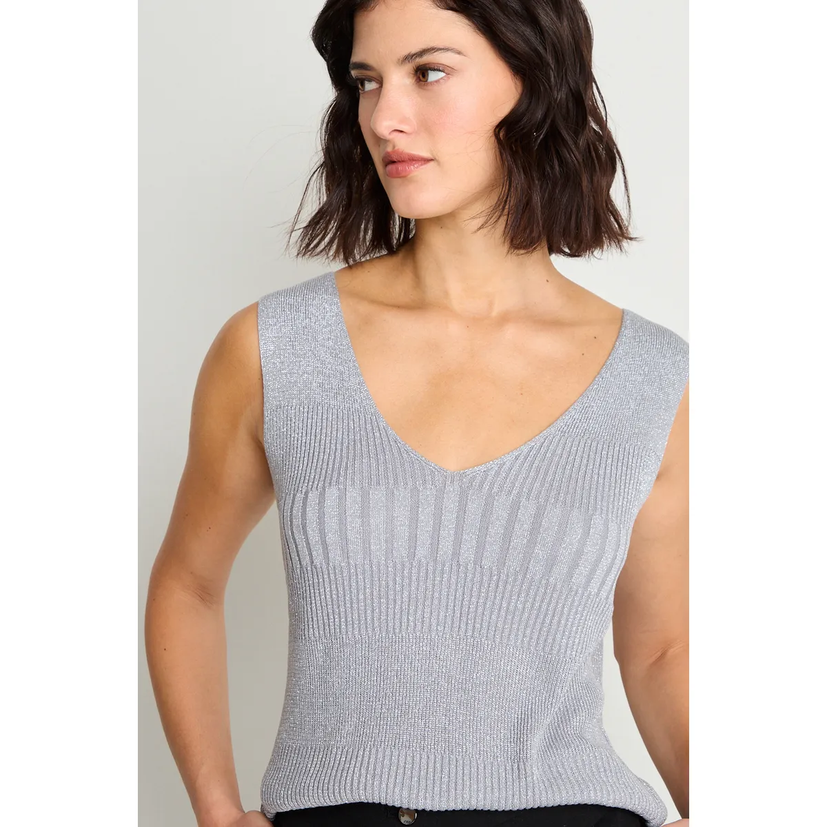 ASH - Polera Sin Mangas Mujer Gris Ash