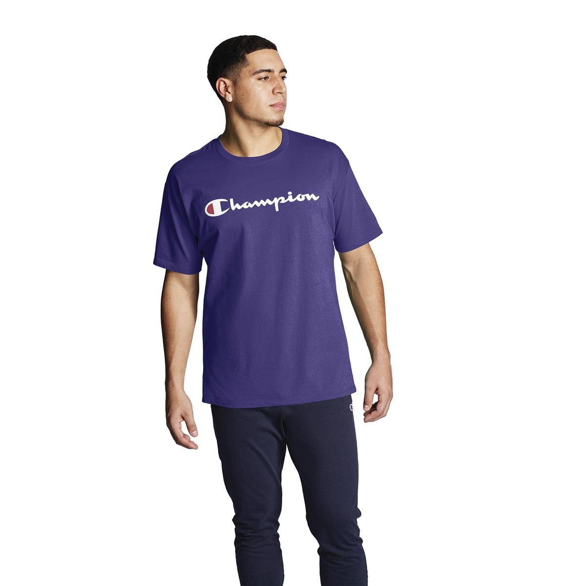 CHAMPION - Polera Manga Corta Algodón Hombre Champion