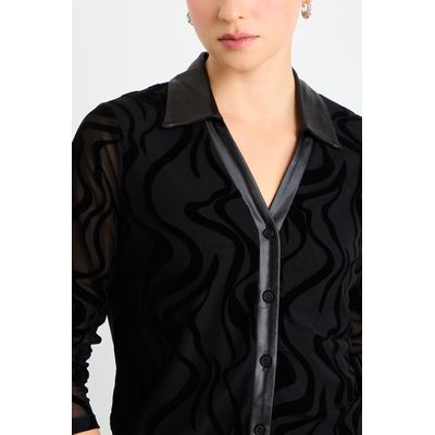 Imagen 2 del producto Blusas Manga Larga Mujer Negro