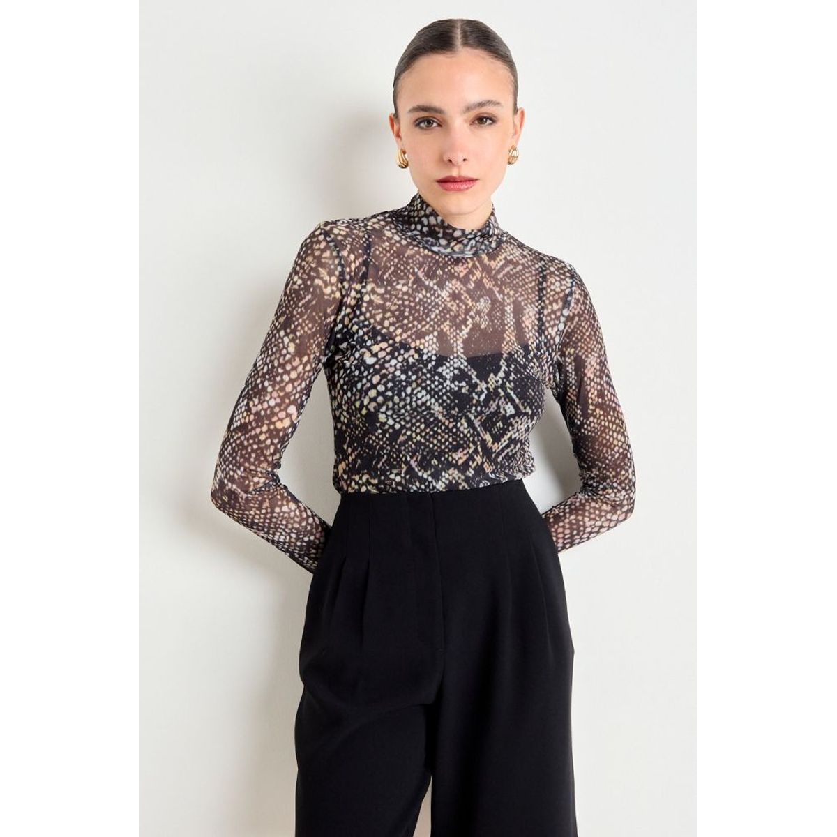 ASH - Polera Manga Larga Mujer Café Ash