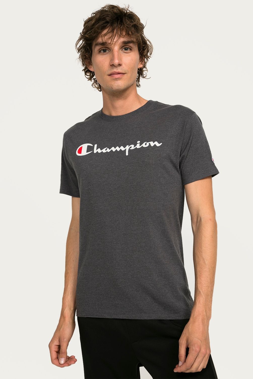 CHAMPION - Polera Manga Corta Algodón Hombre Champion