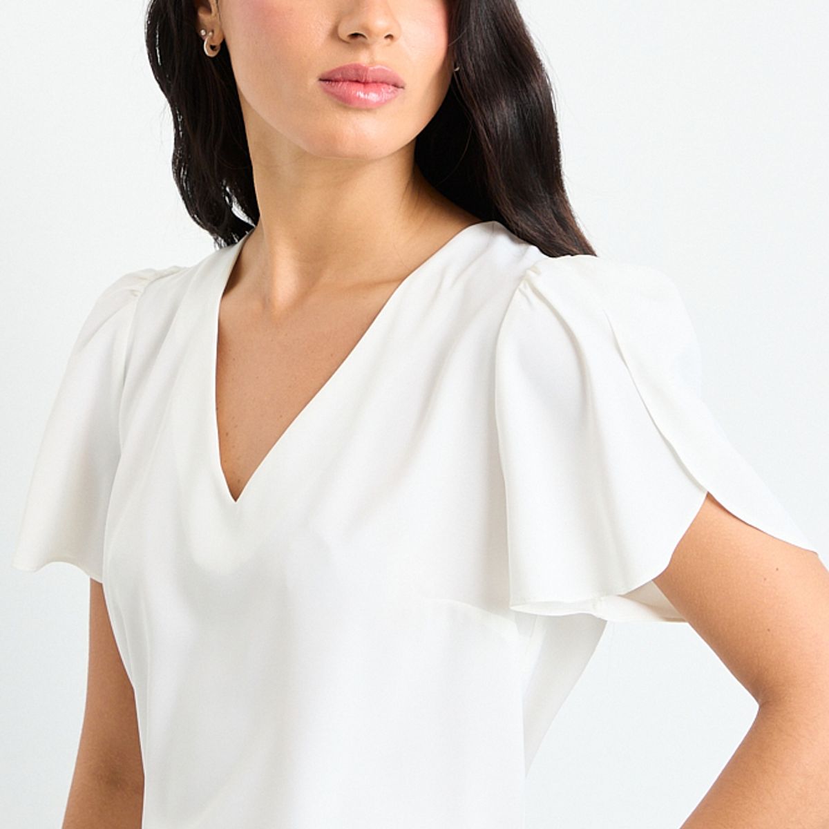 IO - Blusas Manga Corta Mujer Crudo Io