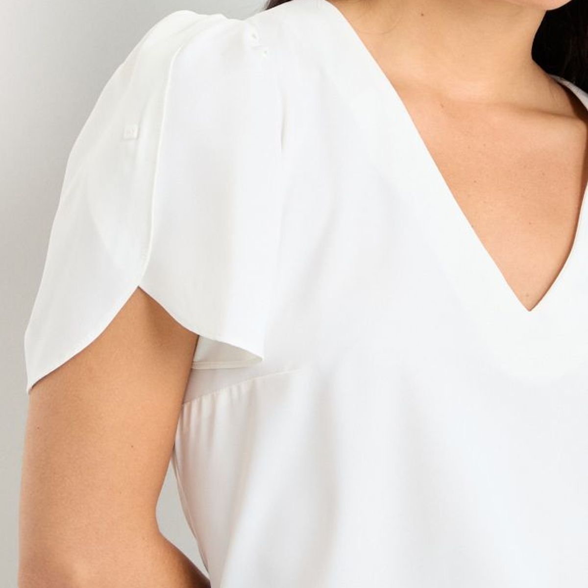 IO - Blusas Manga Corta Mujer Crudo Io