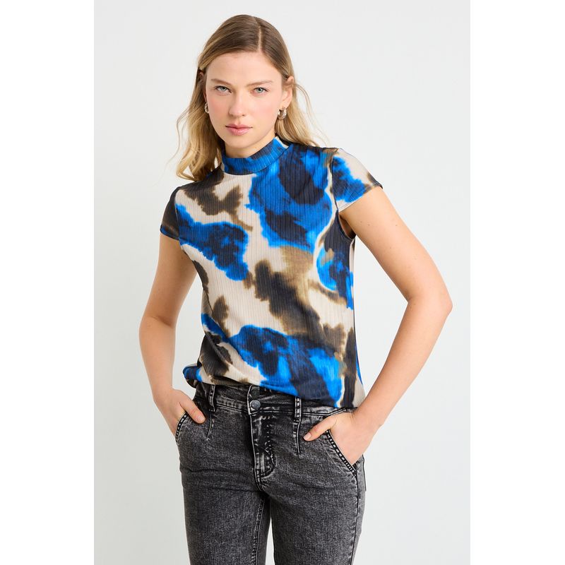 ASH - Polera Manga Corta Mujer Verde Oliva Ash