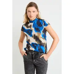 ASH - Polera Manga Corta Mujer Verde Oliva