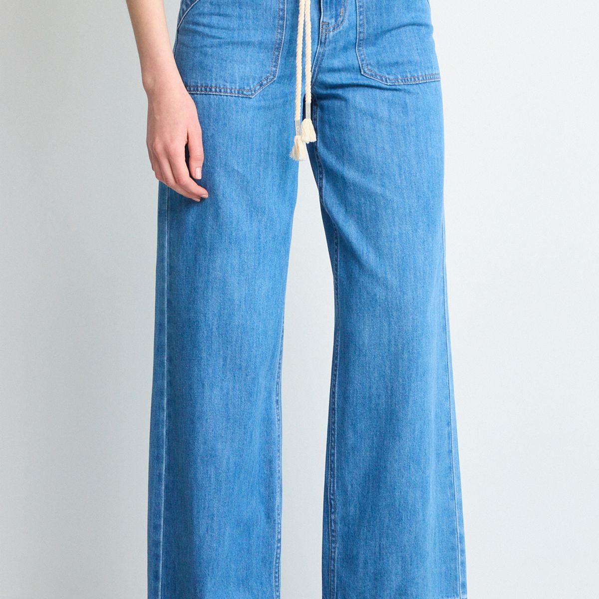 IO - Jeans Wide Leg Mujer Azul Io