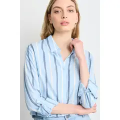 IO - Blusas Manga Larga Mujer Celeste