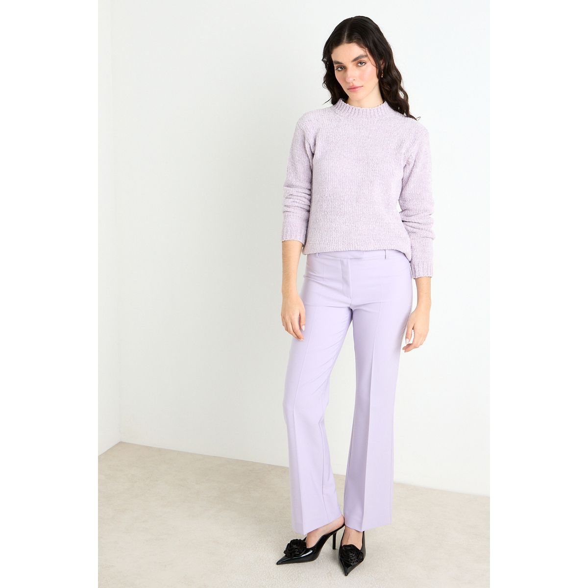 ASH - Pantalon Mujer Morado Ash