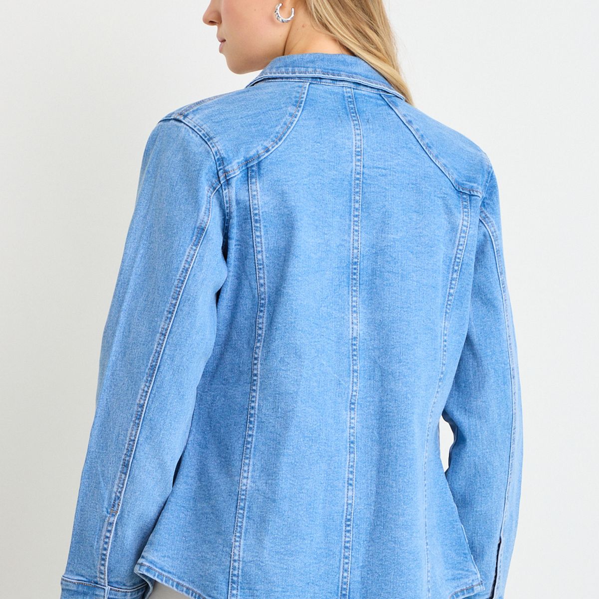 ASH - Blusas Manga Larga Mujer Celeste Ash