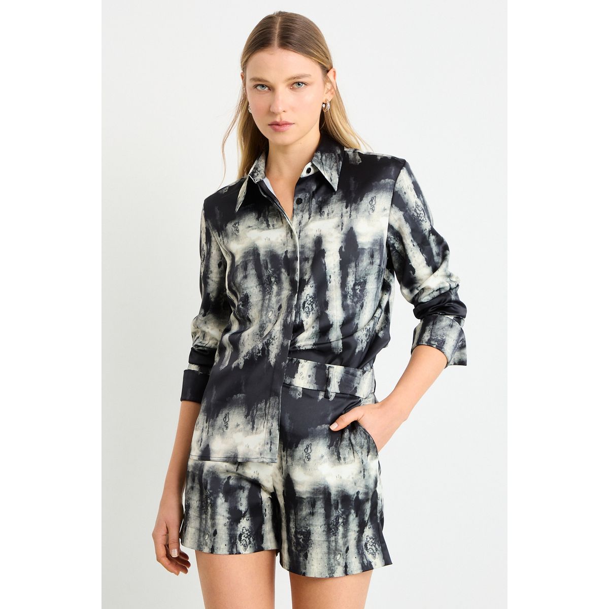 ASH - Blusas Manga Larga Mujer Negro Ash