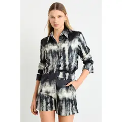 ASH - Blusas Manga Larga Mujer Negro