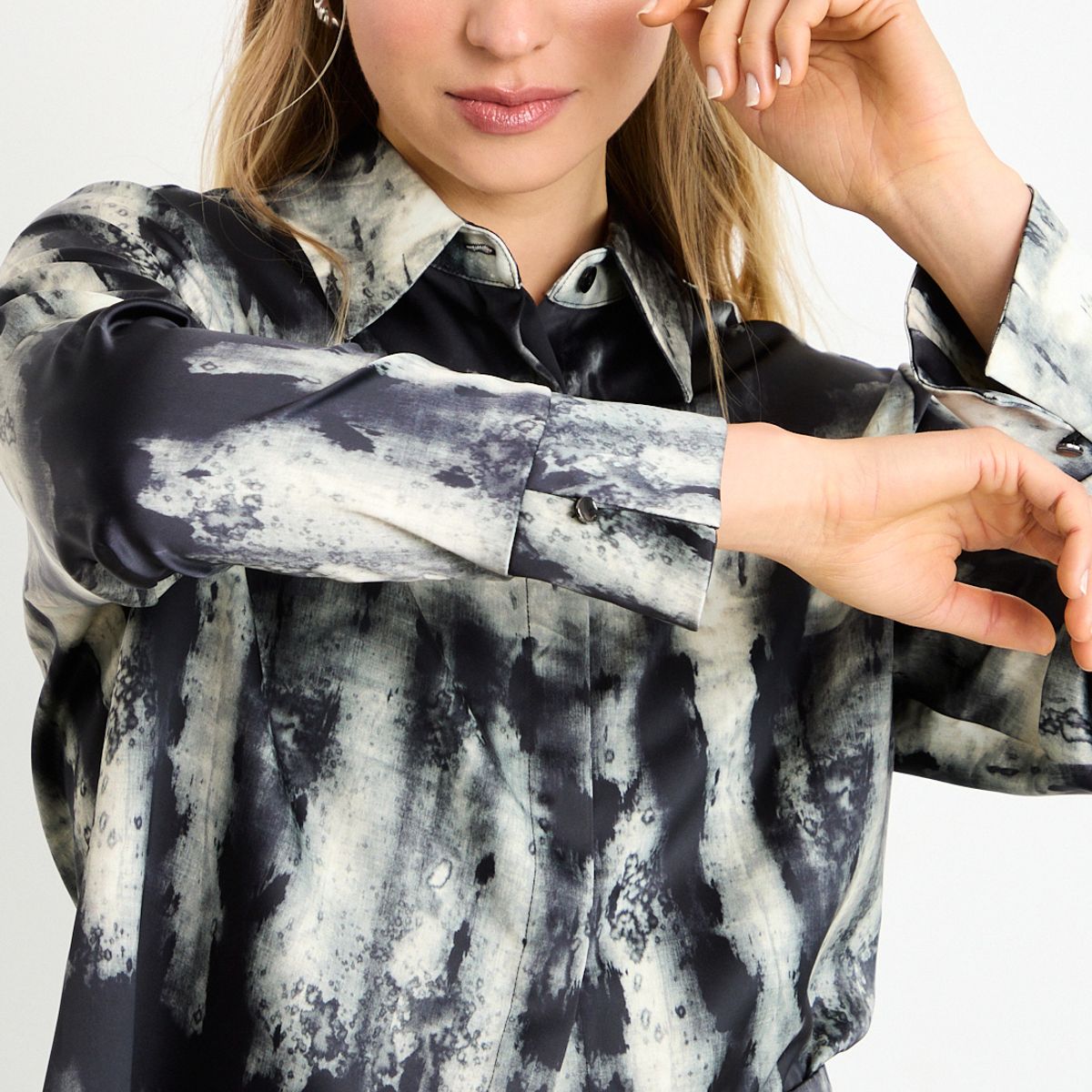 ASH - Blusas Manga Larga Mujer Negro Ash