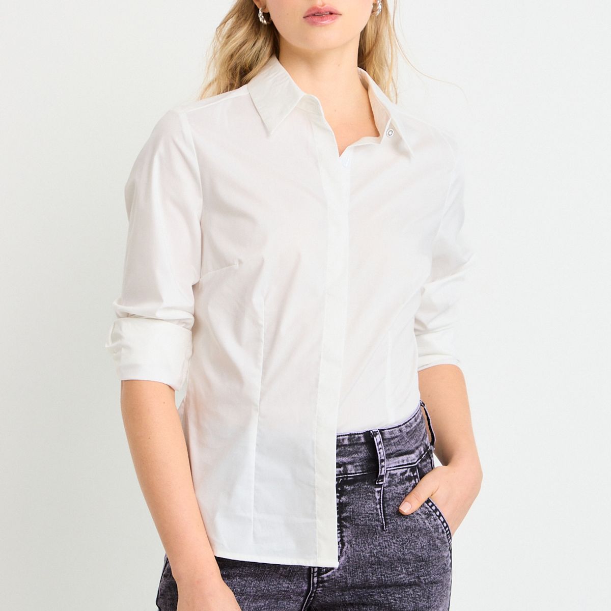 ASH - Blusas Manga Larga Mujer Crudo Ash