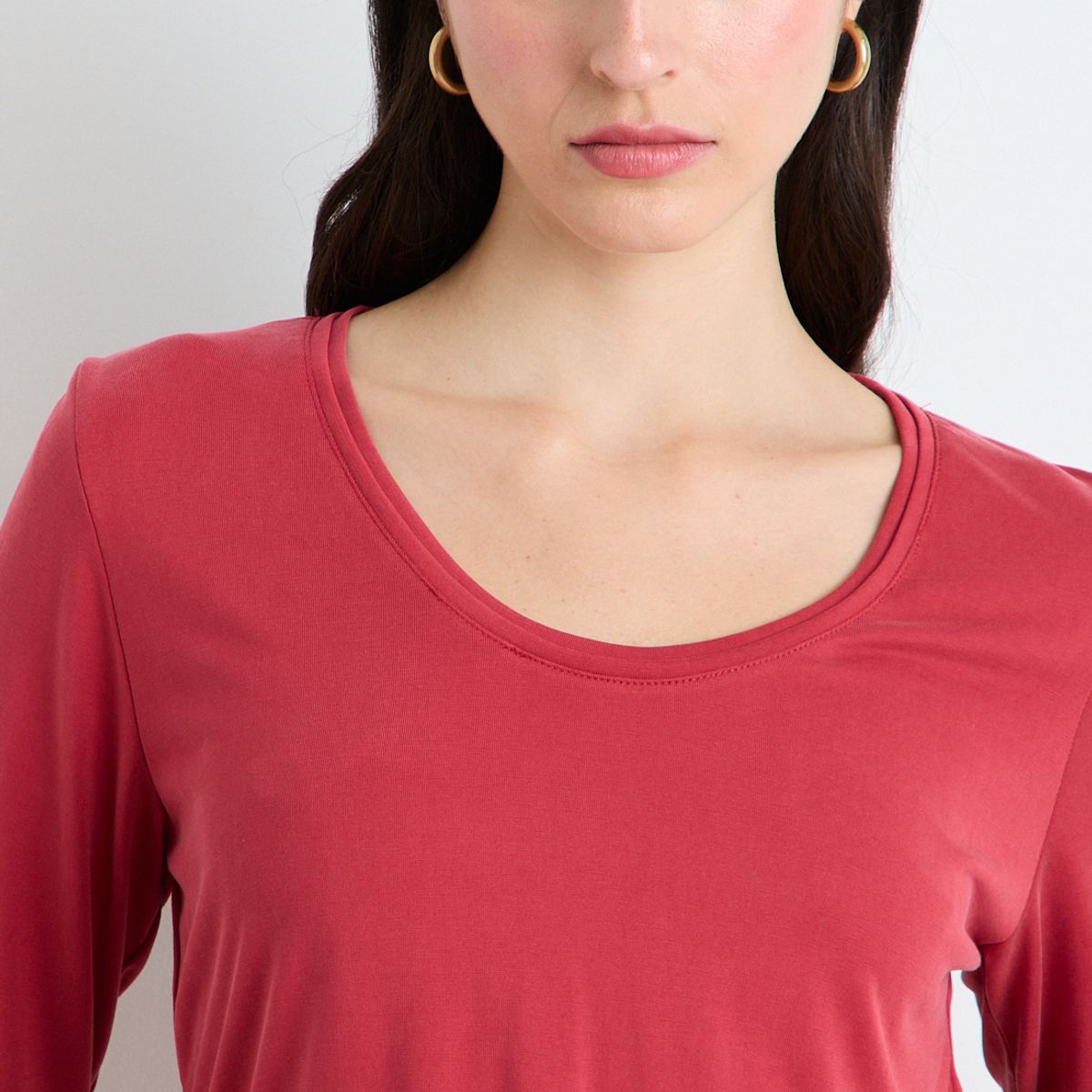 ASH - Polera Manga Larga Mujer Rojo Ash