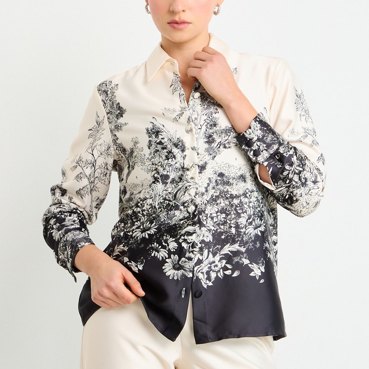 ASH - Blusas Manga Larga Mujer Negro Ash