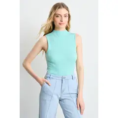 IO - Polera Sin Mangas Mujer Celeste