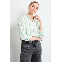 Blusas Manga Larga Mujer Verde Oliva