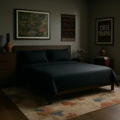 ARMONIA - Juego para cama Azabache Super King 144H Unicolor