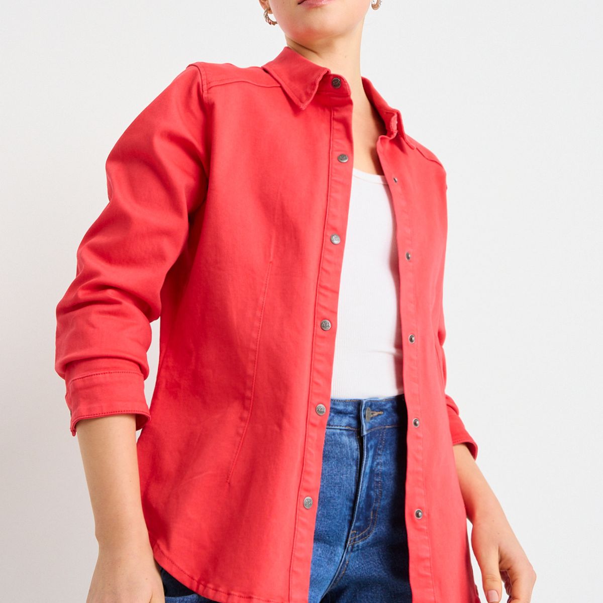 ASH - Blusas Manga Larga Mujer Rojo Ash