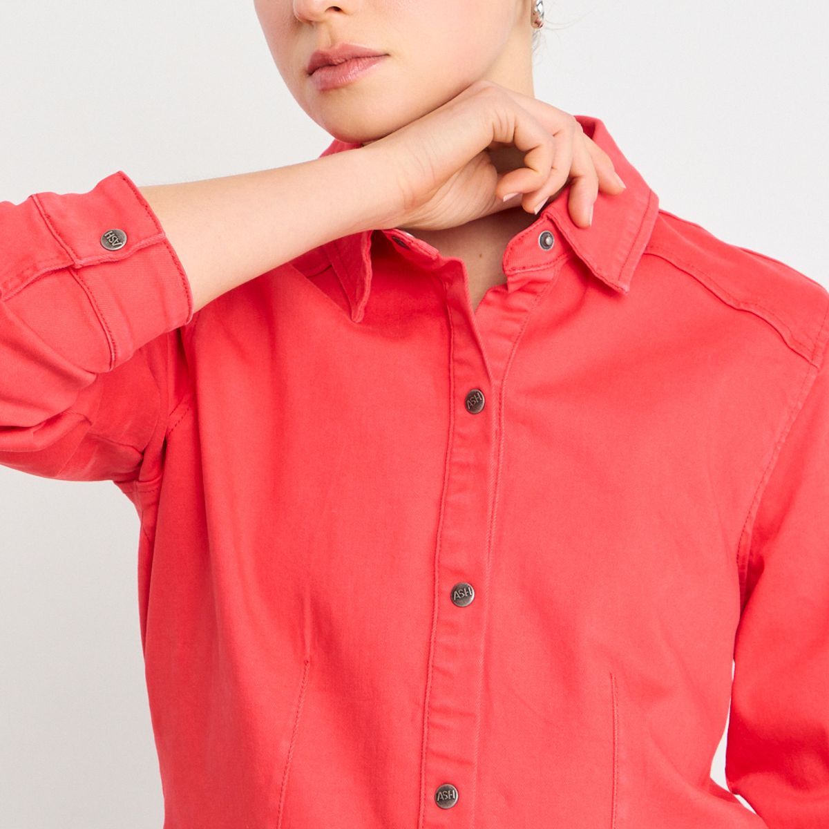 ASH - Blusas Manga Larga Mujer Rojo Ash